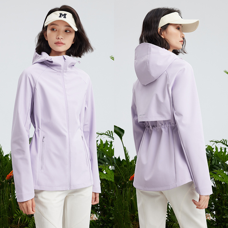 魔力薇薇山行小蛮腰软壳衣女2025秋冬新款户外运动防风防水登山服|undefined