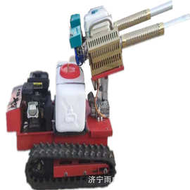 遥控履带果园用弥雾机 履带上坡用喷药车 农用履带打药机 图片