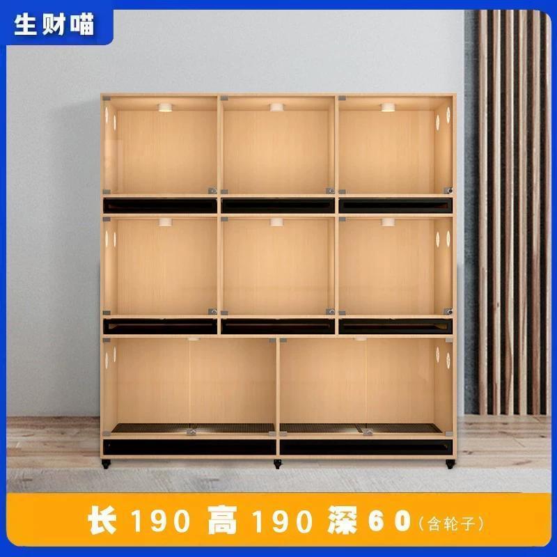 Pet shop dog cage, dog kennel, solid wood dog cabinet, dog villa, boarding cabinet, breeding cage, glass display dog house, toilet