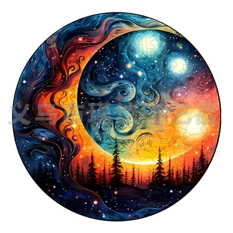 Venta caliente transfronteriza creativa en forma de animal rompecabezas de madera irregular tridimensional rompecabezas de madera juguetes para niños al por mayor