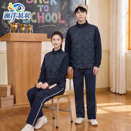 澜洋贝贝 小生校服神器 中学生轻薄羽绒服内胆冬装初中生内搭黑色