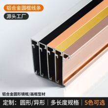 源头厂家铝合金窄边框圆形画框现代简约异形镜框金属相框圆框线条