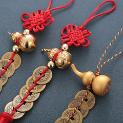 Wholesale Five Emperors Coins Car Ornament Gourd Craft Car Rearview Mirror Hanging Decor Gift Creative Home Ornament