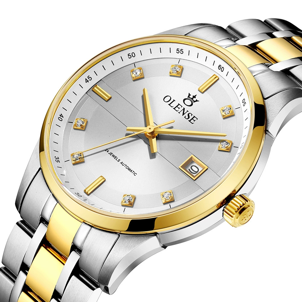 High-end mechanical waterproof men's watch stainless steel, steel belt, fully automatic