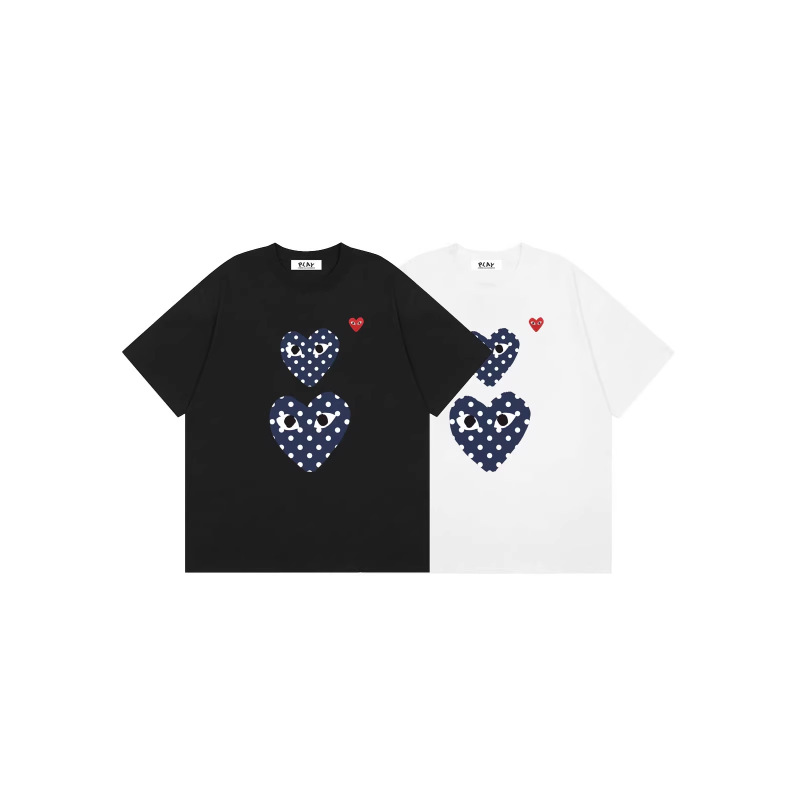 Original Cdg Love Heart Short-Sleeve T-Shirt with Complete Tags, 1:1 Replica of Japanese Trendy Brand, Campus Couple Short-Sleeve T-Shirt, in Stock Original Cdg Love Heart Short-Sleeve T-Shirt with Complete Tags, 1:1 Replica of Japanese Trendy Brand, Campus Couple Short-Sleeve T-Shirt, in Stock