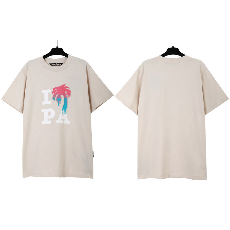 PALM半袖の正しいバージョン パームエンジェルス ヘッドレスベア エンジェルス バタフライプリント Tシャツ テディベア 半袖|undefined