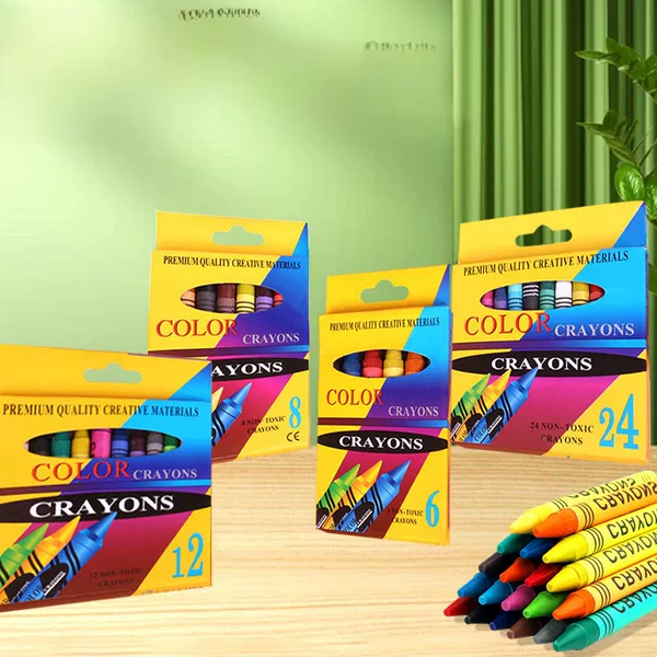 Factory spot wholesale 6 color 8 color 12 color 24 color children's painting crayon washable graffiti art oil painting stick