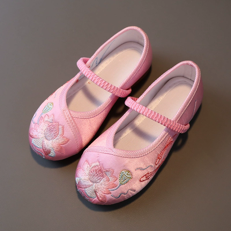 Ханьфу, детская обувь, обувь, обувь на slip-ons, детская одежда, китайский стиль
