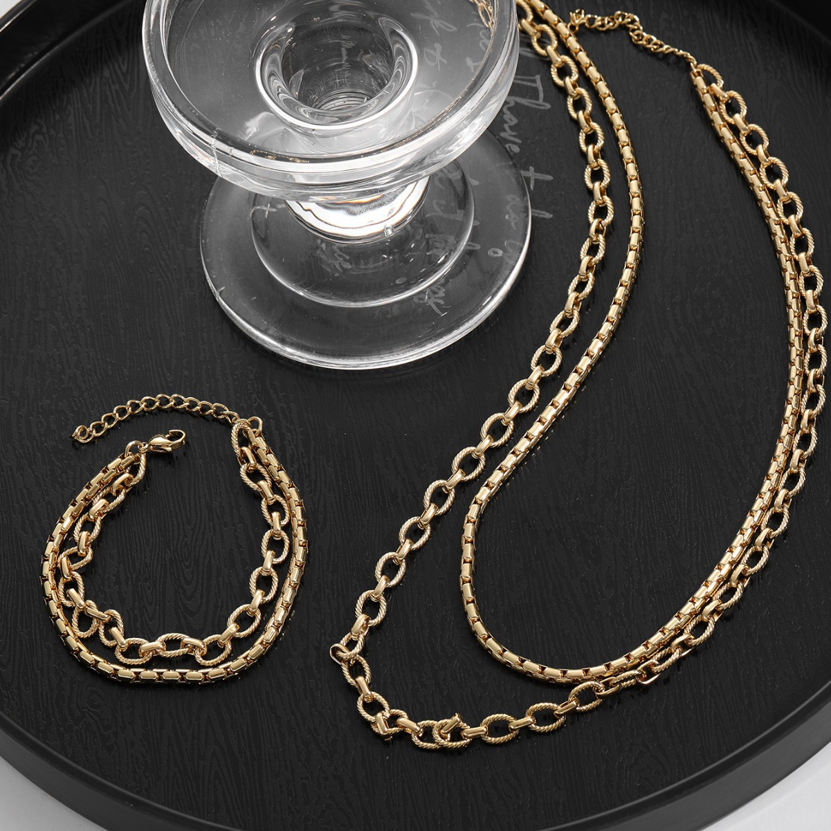 Minimalist Layered Bracelet Set Stackable Lightweight Jewelry_voghion.com