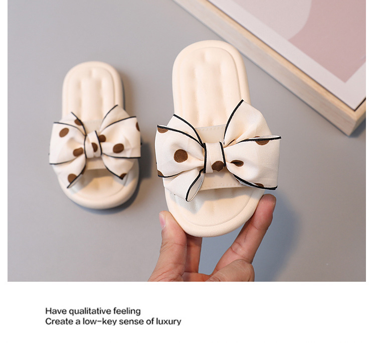 Kannerpantoffelen Meedercher Nei Schleif Prinzessin Heem Schong Séiss Weich Sohlen Koreanesche Stil Sandalen a Pantoffelen Grousshandel_voghion.com