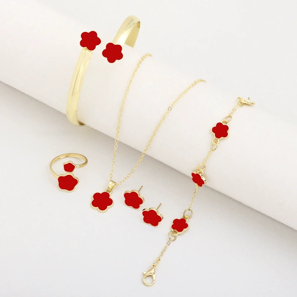 8433 red five-piece set