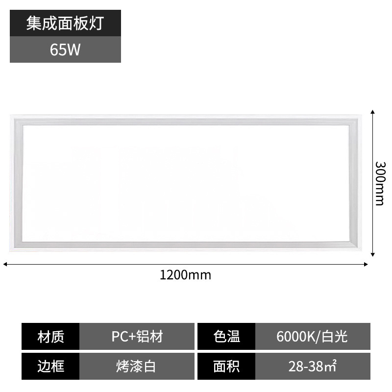 天井ランプフラットパネルランプ LED パネルランプキッチンランプ 300600 統合天井ランプバックルボードランプバスルームランプ|undefined