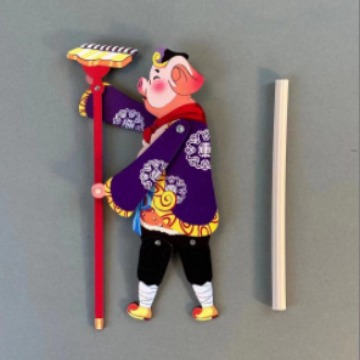 Manual Wooden Shadow Play Journey to the West Monkey King Children's Handmade Toy Set Props Performance Shadow Play Crafts