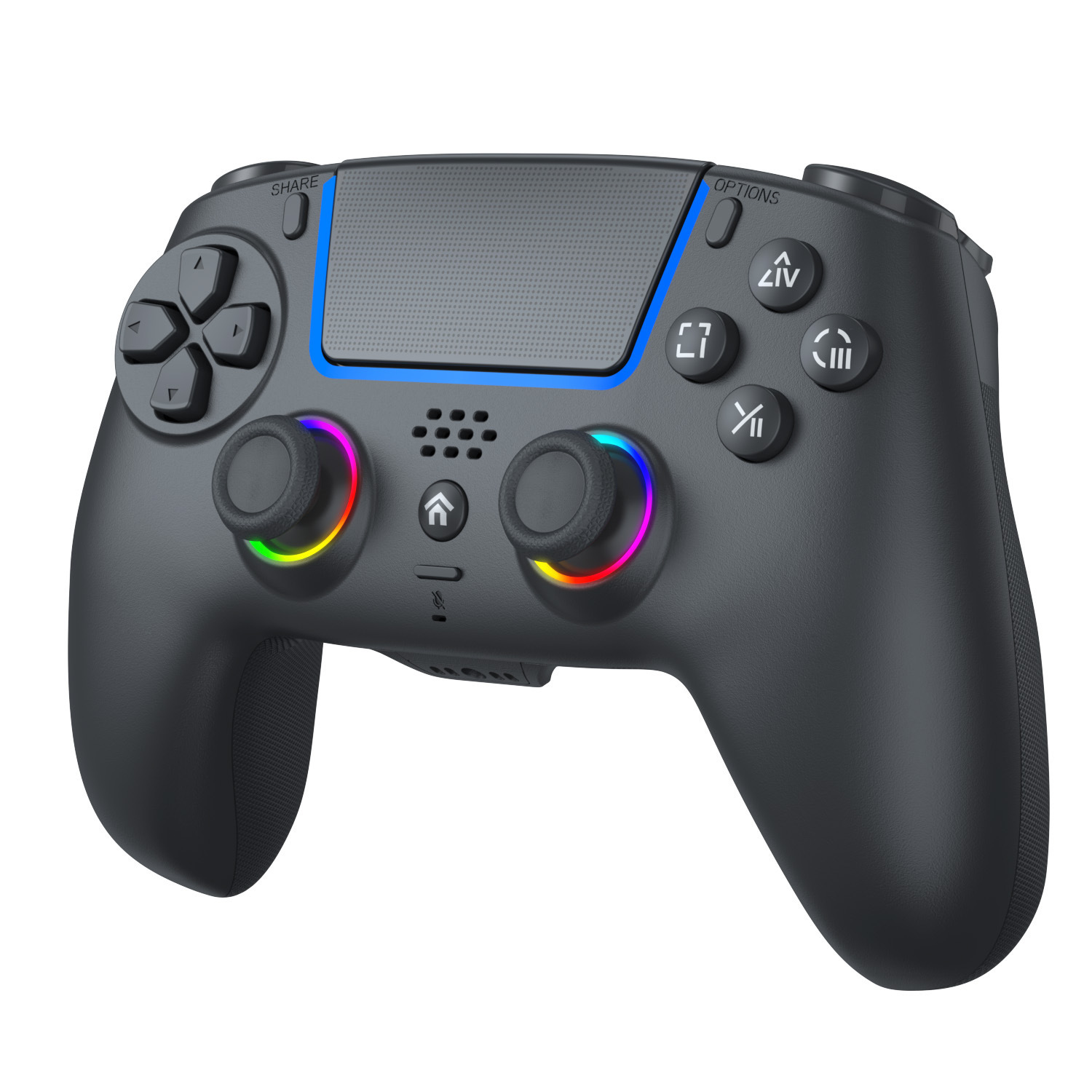Control de juegos transfronterizo PS5 Bluetooth Hall Trigger PS5 Gamepad con luz RGB controlador inalámbrico