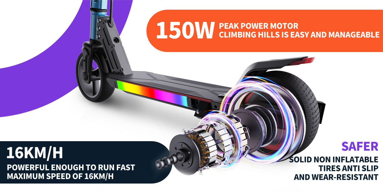 Directly Supplied from the Manufacturer, Ce Certified Foldable Children's Electric Scooter for Older Kids, Export for Foreign Trade