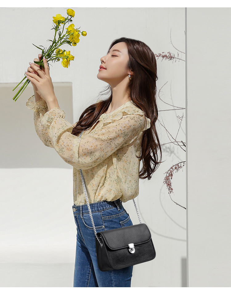 Green Lychee Pattern Small Square Bag