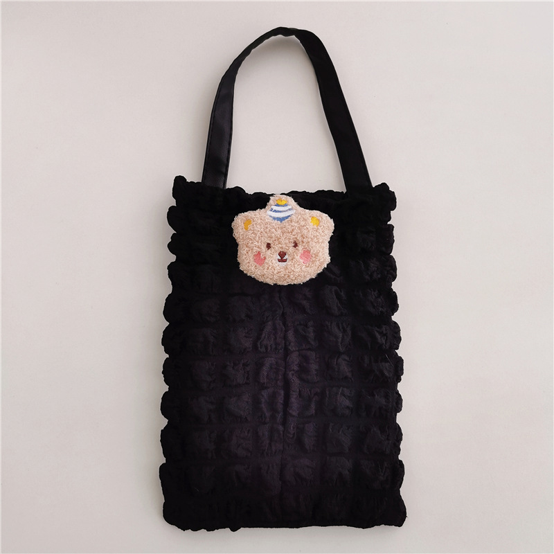 Korean-style cute bear tissue box cover for car seat backs, suitable for babies and children