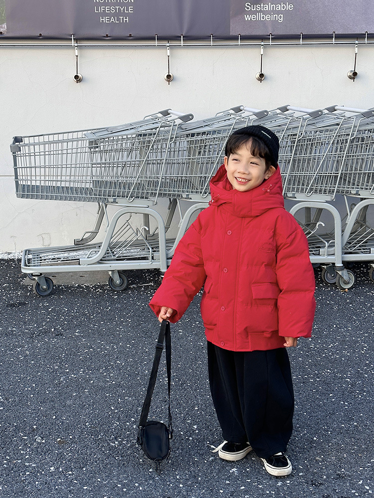 McChloe ropa infantil para niños 90 blanco de invierno 2025 nuevo estilo coreano chaqueta de niños mayores al por mayor image 6
