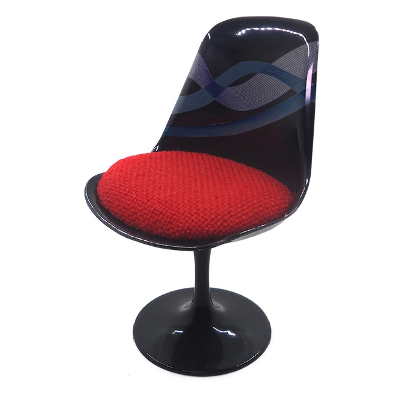 1:6 accesorios de muñecas casa de muñecas mini bjd pierna redonda 6-punto silla giratoria ocio soldado silla de oficina