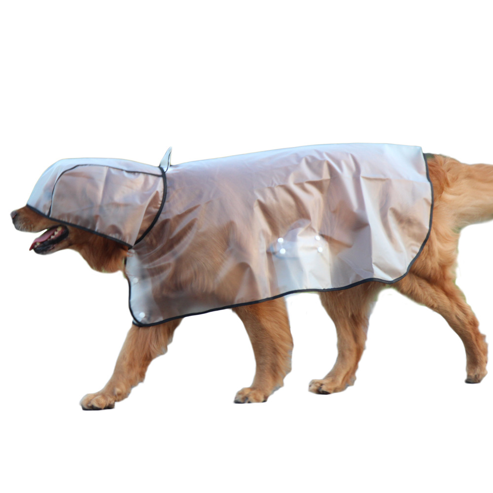 PET TPU transparente PET capa impermeable perro grande peluche cubo francés Corgi Shiba inu cachorro ropa lote