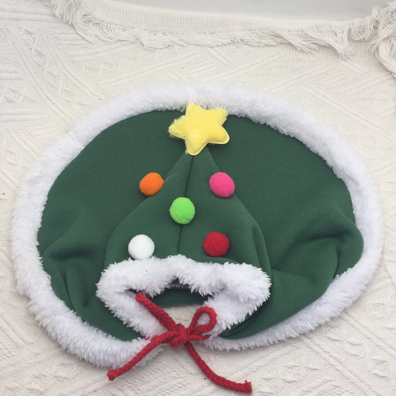 猫ミミ新年クリスマス服マントマントペット子犬犬帽子テディ比熊ヘラジカクリスマスツリー秋冬|undefined