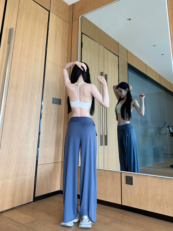 2025新款瑜伽裤女宽松阔腿运动休闲裤垂感遮肉显瘦直筒健身裤秋冬|undefined