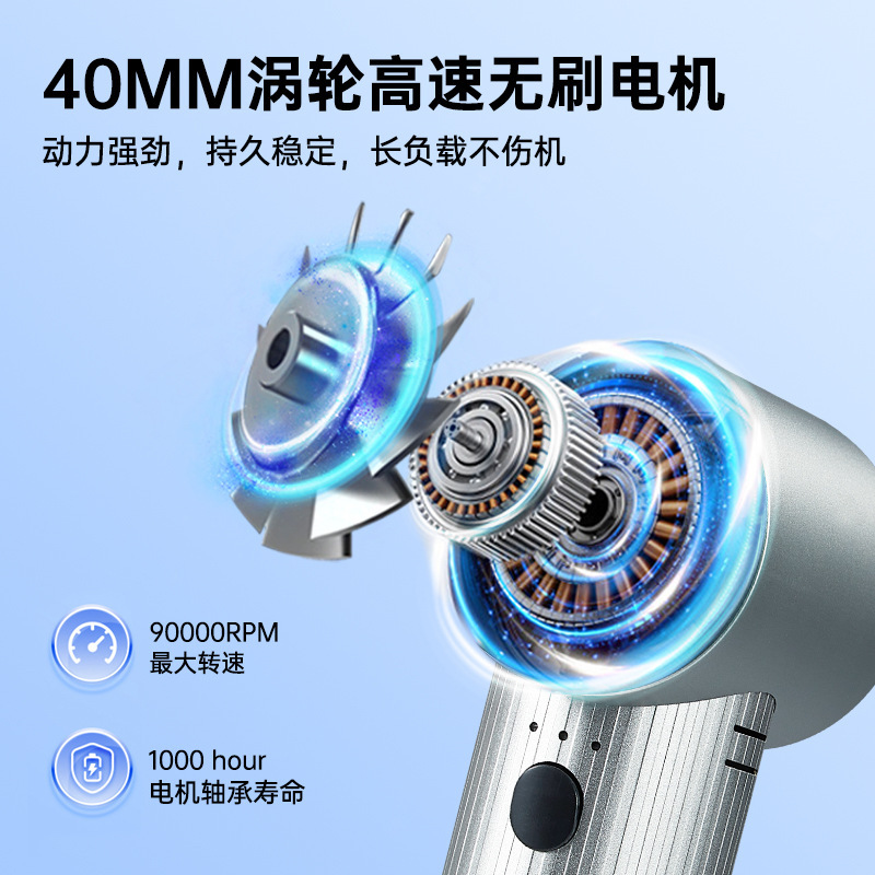 新しい国境を越えた暴力的なターボファンハンドヘルド小型風力砲高速モーターポータブル送風機屋外カスタマイズ卸売|undefined