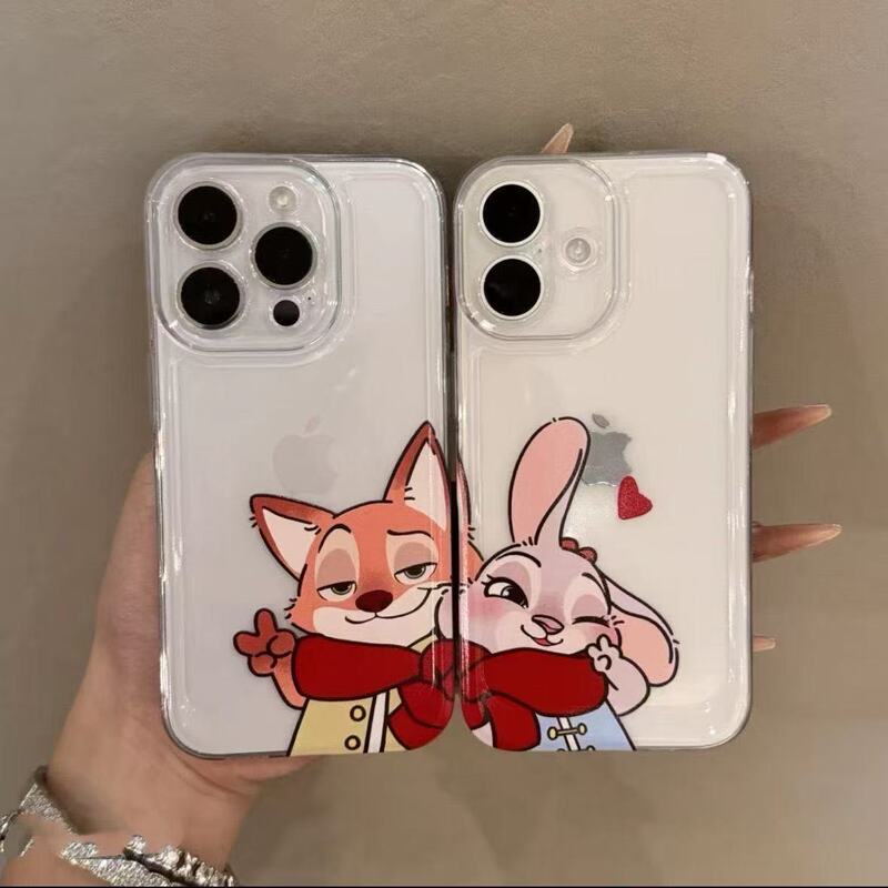 Couple Judy Nick Suitable for Apple 16/15/14/13P Mobile Phone Case 12/11 Creative Xs/Xr Soft Case 7/8P
