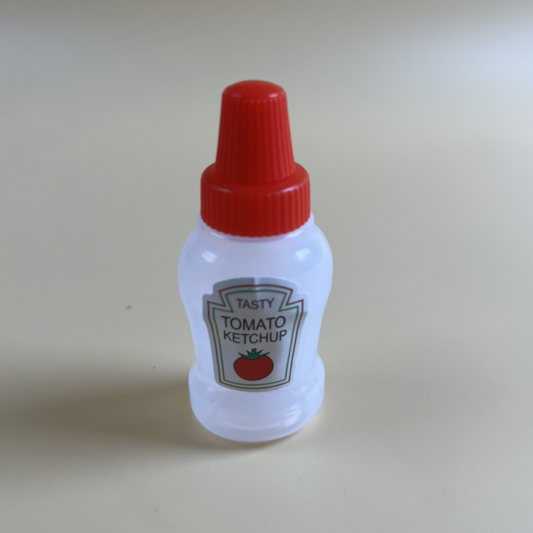 食品級ミニポータブルソース瓶ケチャップ押出瓶弁当用サラダ醤油分注瓶ペットボトル|undefined