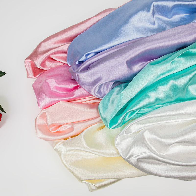 In stock wholesale Crystal satin satin satin satin dress women's dress stage baseball dress fabric