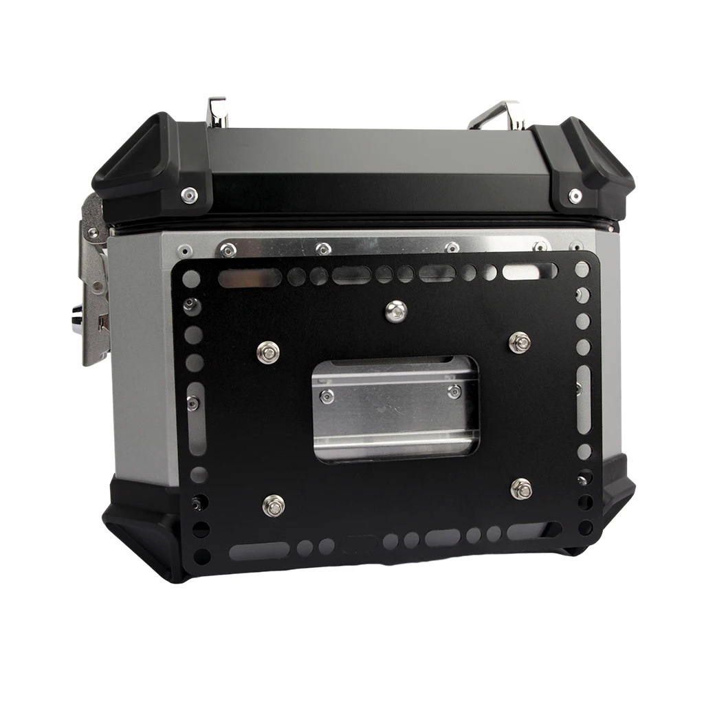 18L Side Box Bracket for Motorcycle, Universal Aluminum Alloy Waterproof and Anti-Collision Side Box, Large Capacity Quick-Release Side Box for Motorcycle Travel