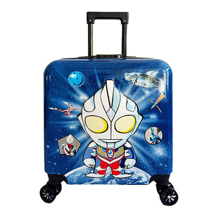 Cartoon luggage Ultraman trolley case 18-inch 20-inch children's case 3D pattern with password lock universal wheel wholesale