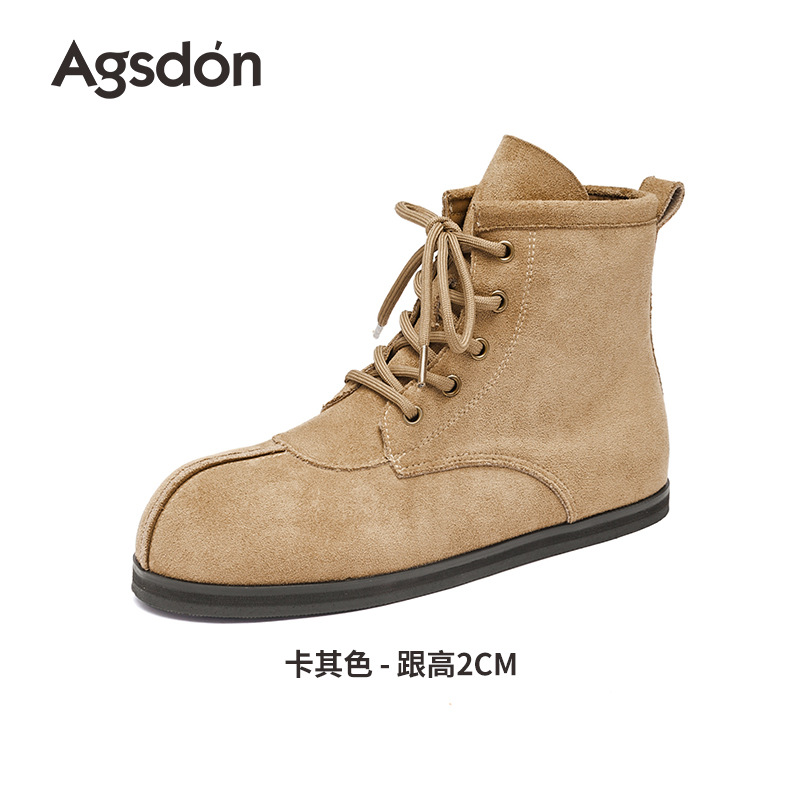 Auge Lion Retro Martin botas mujeres 2026 nuevo otoño invierno botas casuales de sola sola sola sola botas de correa marrón botas británicas