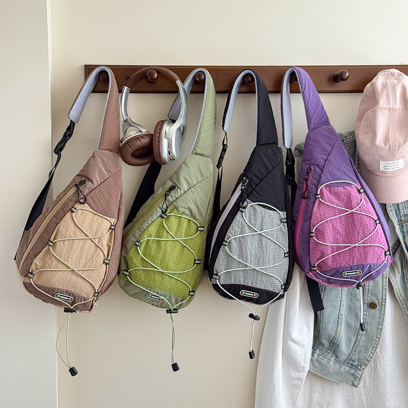Bolso coreano para niños y niñas, bolso de pecho de estilo extranjero, bolso de cinturón de gran capacidad para niños, bolso de hombro de moda para niños.