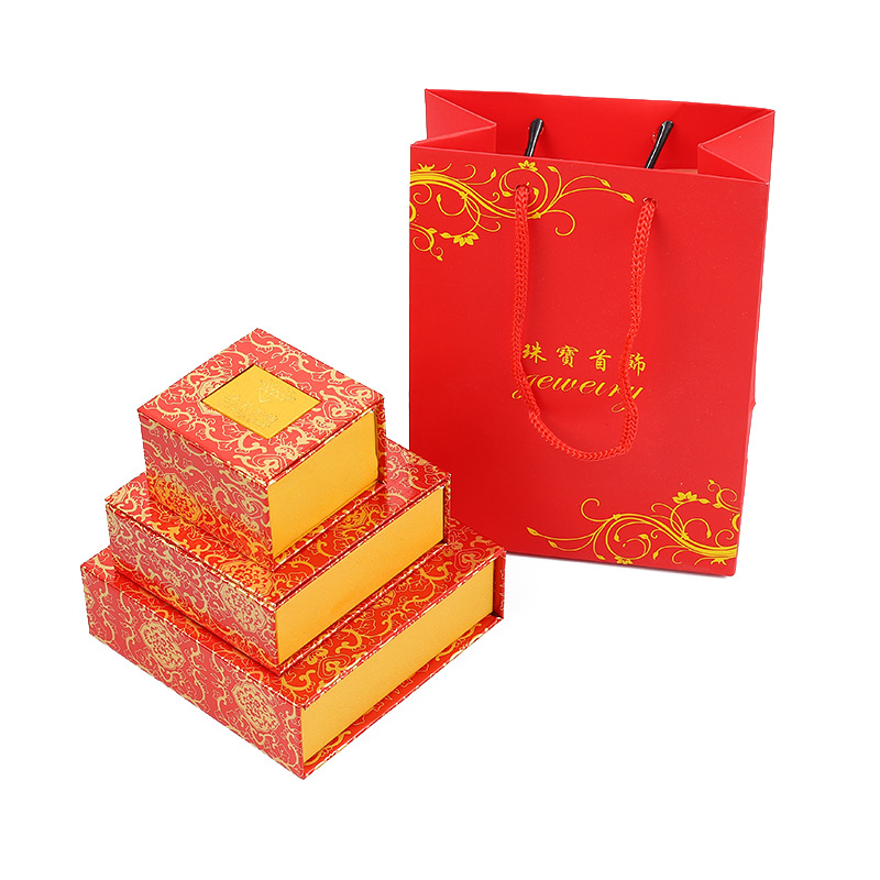 珠宝首饰盒批发饰品通用手链项链吊坠戒指小礼饰品常规包装盒