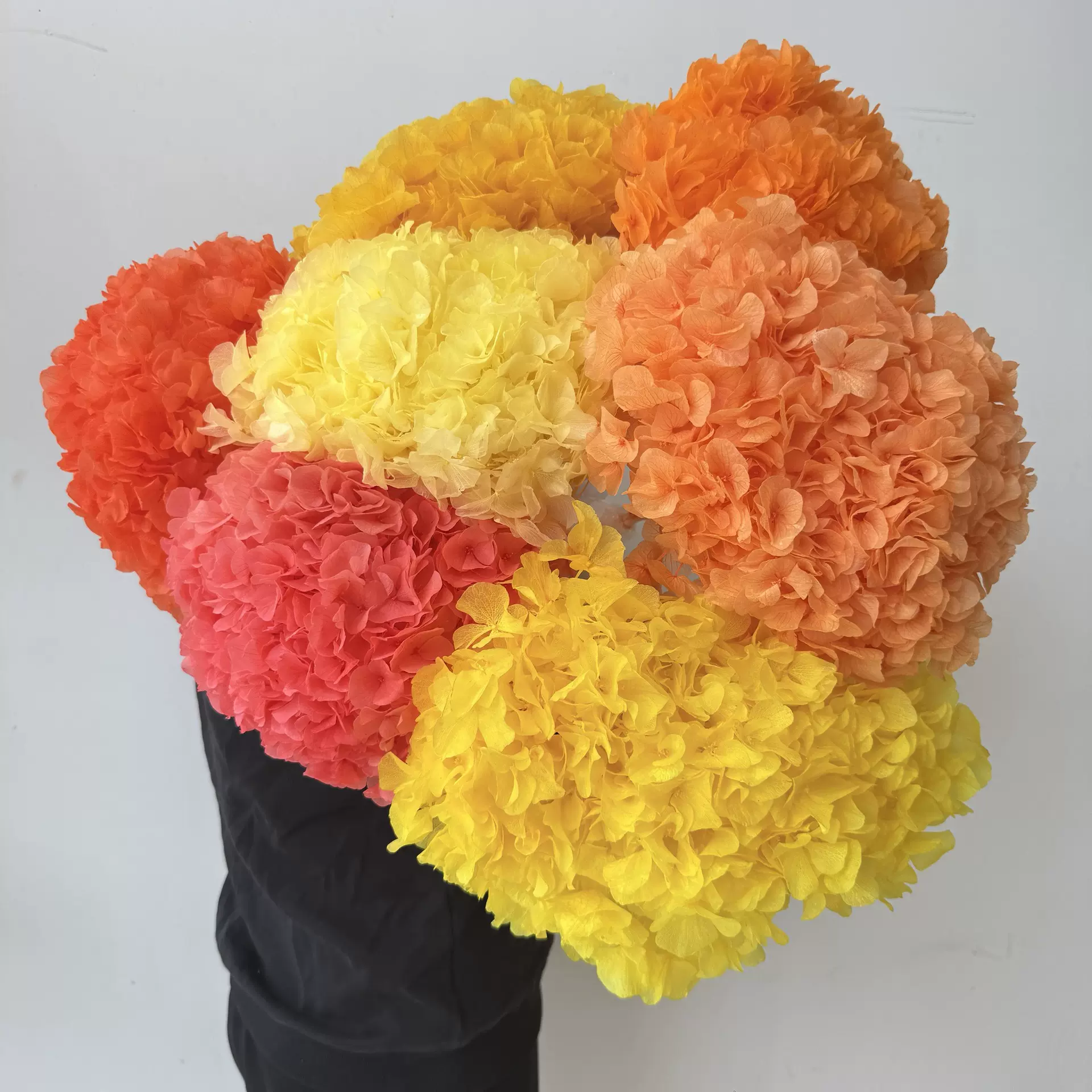 永生花大叶绣球云南工厂批发跨境婚礼家居软装装饰摆件花材