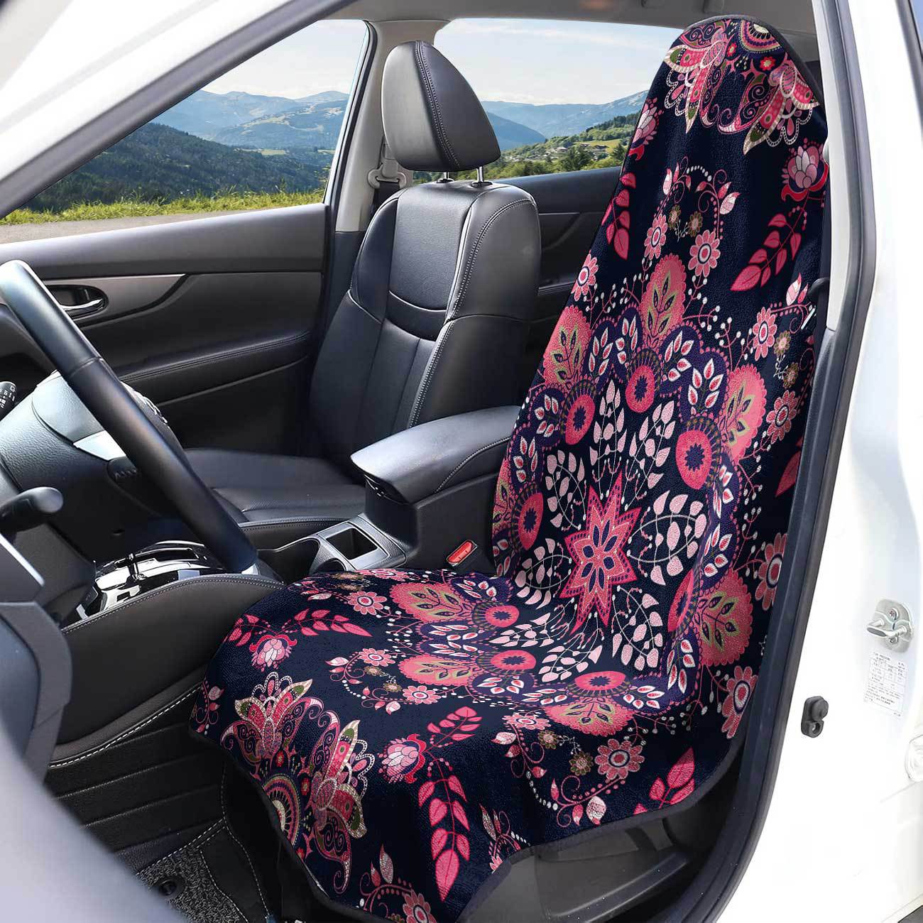 Car seat towel cover front seat protector suitable for gym and exercise, universal for all seasons, car use 31