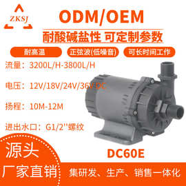 中科无刷直流12V潜水泵DC60E太阳能假山景观喷泉抽水泵厂家增压泵