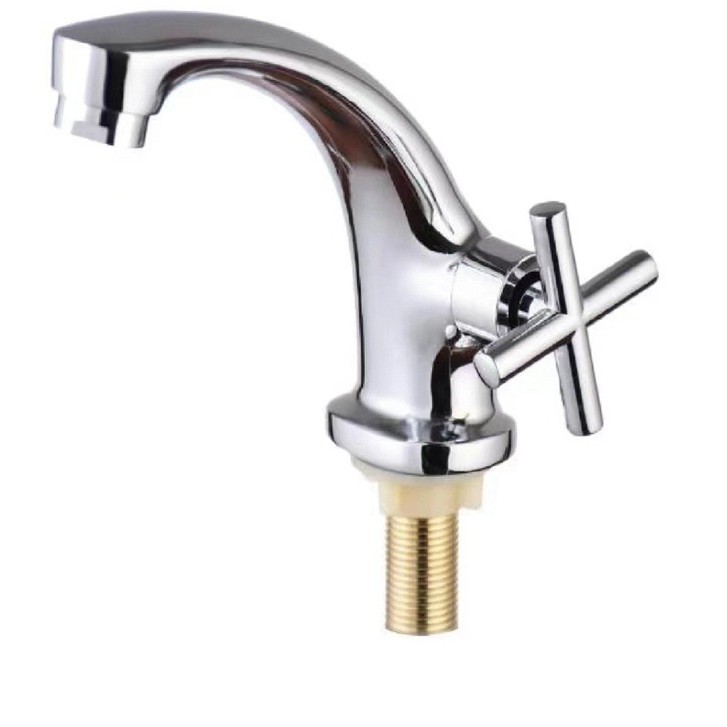 Transfronterizo Tailandia 96 lavabo grifo 4 puntos de agua fría simple lavabo de grifo abierto rápido lavabo