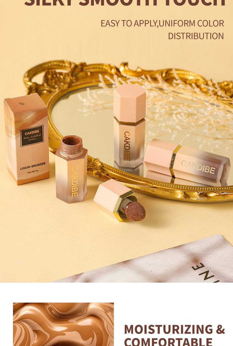 Natural three-dimensional Lightweight Concealer Beauty Highlighter Moisturizing, Breathable and brightening Liquid_voghion.com