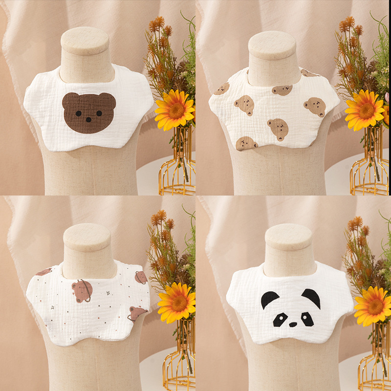 Verano insinswind 360 grados pétalos delvisto toallas de saliva recién nacidos bebés clase A algodón 6 capas de gaza delvisto bebé