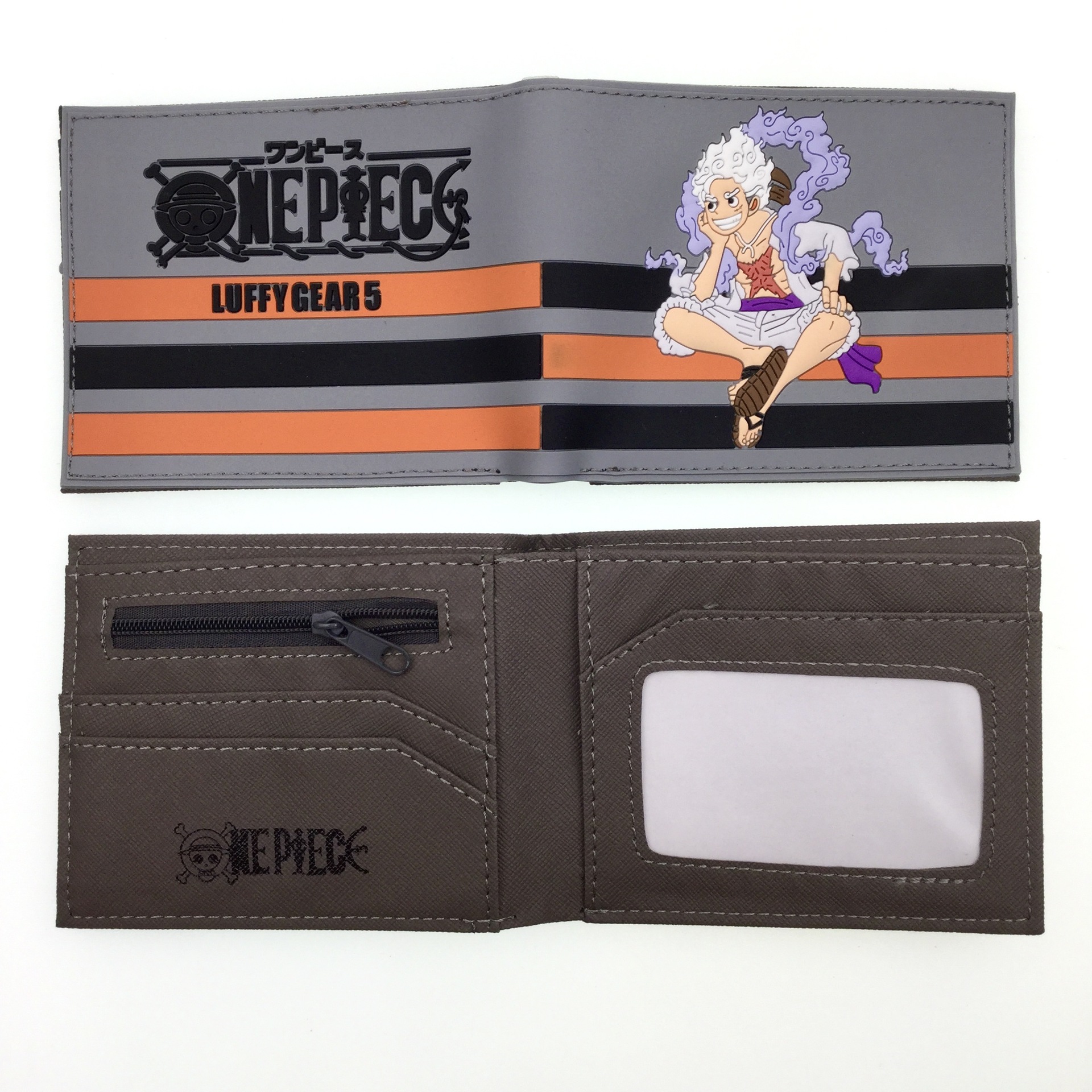 Monedero periférico One Piece One Piece Nikalufei Sauron Sanji estudiante dibujos animados hombres y mujeres tarjetero corto cartera