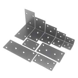 不锈钢喷粉黑色90度角铁铁角码层板托隔板L型直角支架黑角码直片