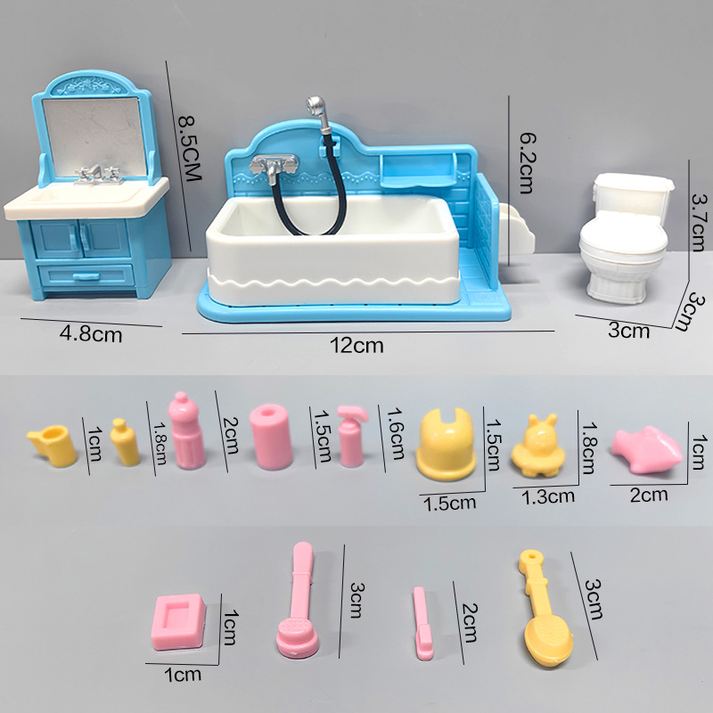 욕실 세트 [컬러 박스/미니어처 모델]