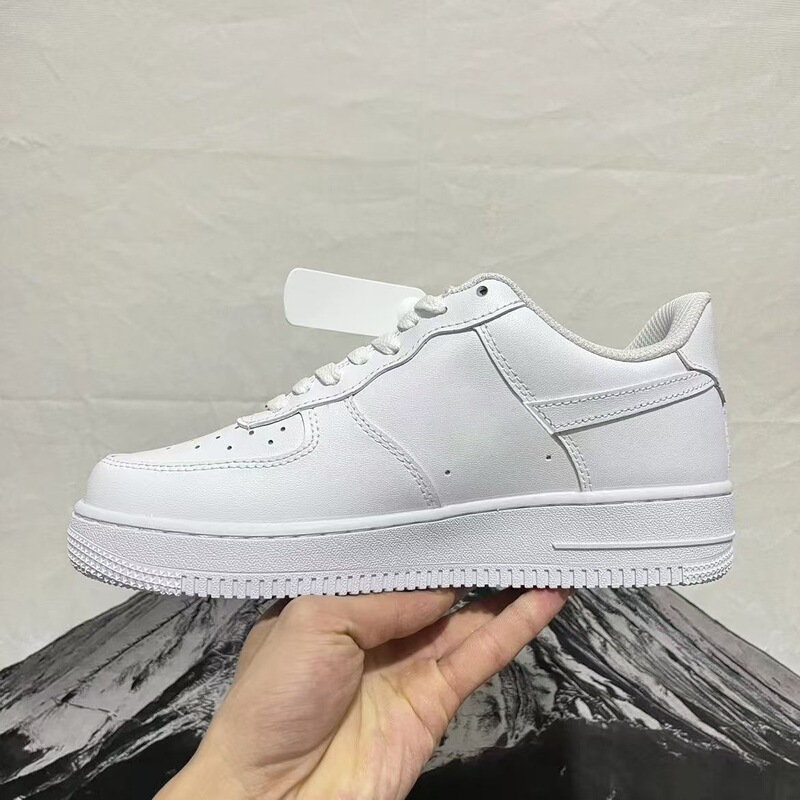 Air Force One Low-Top High-Version Black Warrior Men's and Women's Fashion Casual Sneakers Trendy Sports Shoes Cross-Border