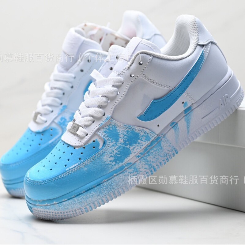 Pure Original Air Force One White Orange Patent Leather Fashion Sneakers Purple Snakeskin Cushioning Wear-Resistant Casual Shoes Campus Sports Shoes