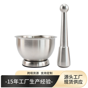 Stainless Steel Pot Mash Pot Mash Garlic Mash Pepper Mill Durable Mill Bowl and Pestle suit Mill