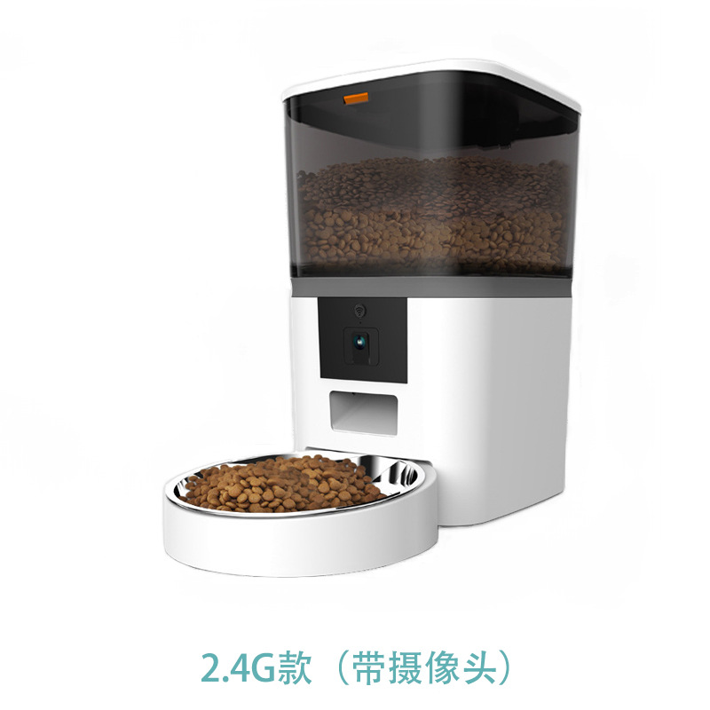alimentador automático de mascotas inteligente visual HD gran angular alimentador de video para gatos y perros alimentador de gran capacidad