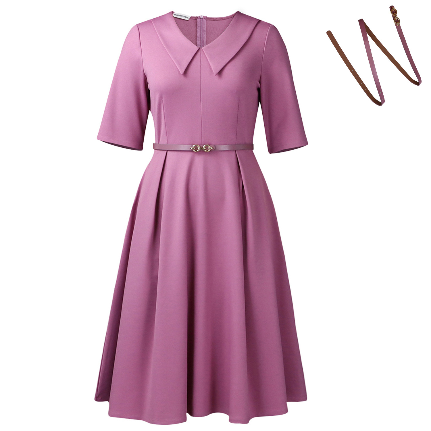Elegant Solid Color African Dress Womens Fashion Five Quarter Sleeve Suitable for Casual or Formal Occasions
