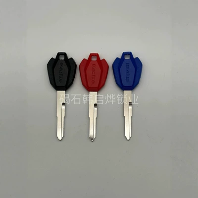Suitable for Haojue Suzuki Motorcycle Dr/Tr/Cxr300 Key Blank Left Slot Electric Door Lock Chip Slot Deputy Key Shell (Motorcycle Key)